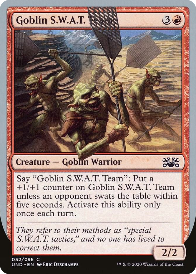 0052 Goblin S.W.A.T. Team C Unsanctioned