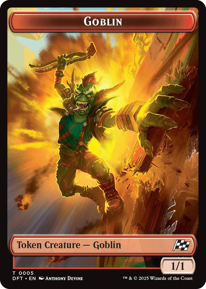 0005 Goblin // Thopter (0010) Double-Sided Token T Aetherdrift