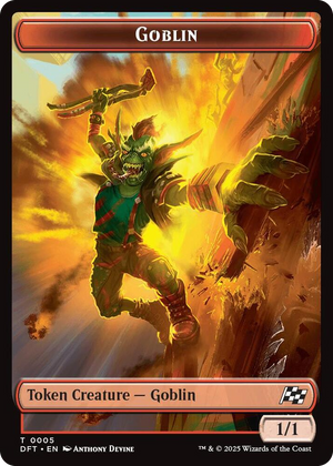 0005 Goblin // Thopter (0010) Double-Sided Token T Aetherdrift