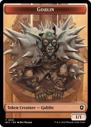 0021 Goblin // Thopter Double-Sided Token T Commander: Bloomburrow