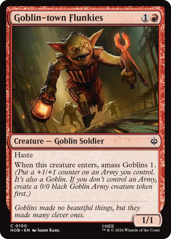 Goblin-town Flunkies #100 C - The Hobbit Pokemon card