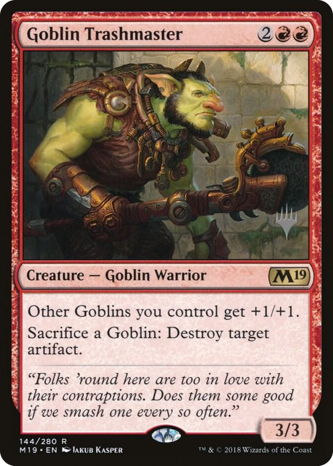 0144 Goblin Trashmaster R Promo Pack: Core Set 2020