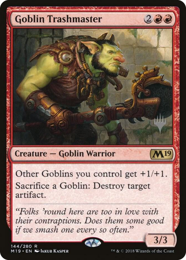 0144 Goblin Trashmaster R Promo Pack: Core Set 2020