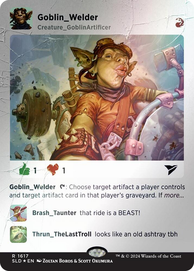 1617 Goblin Welder (Rainbow Foil) R Secret Lair Drop Series