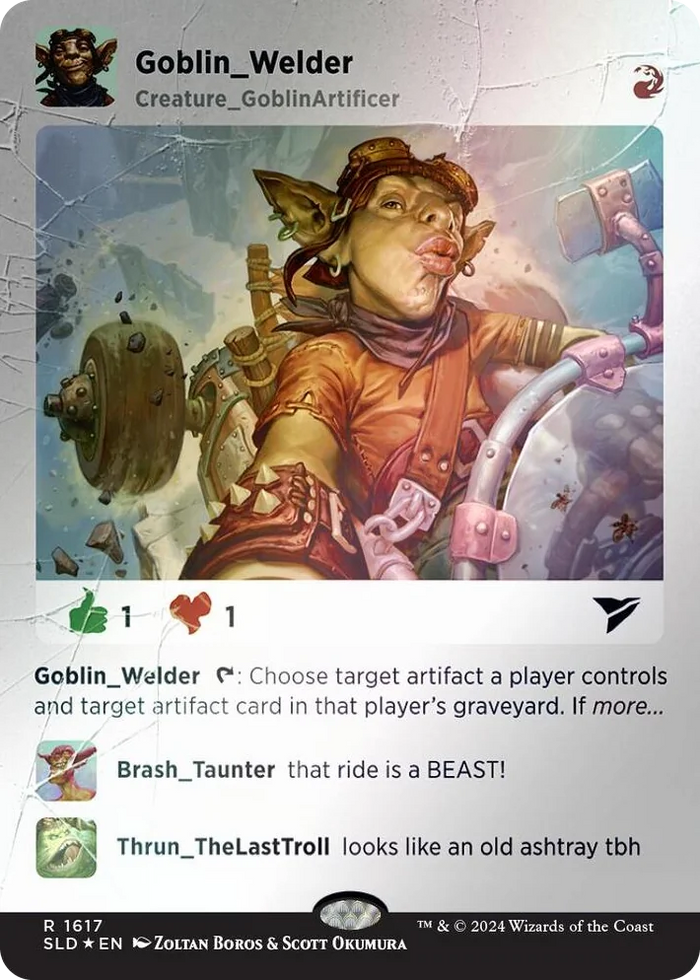 1617 Goblin Welder (Rainbow Foil) R Secret Lair Drop Series