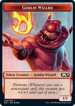 0008 Goblin Wizard // Treasure Double-Sided Token T Core Set 2021