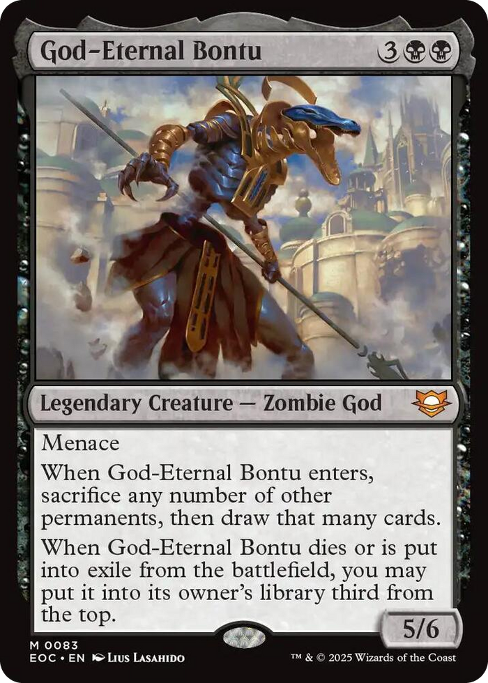 God-Eternal Bontu #83 M - Commander: Edge of Eternities Pokemon card