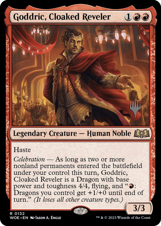 0132 Goddric, Cloaked Reveler R Promo Pack: Wilds of Eldraine