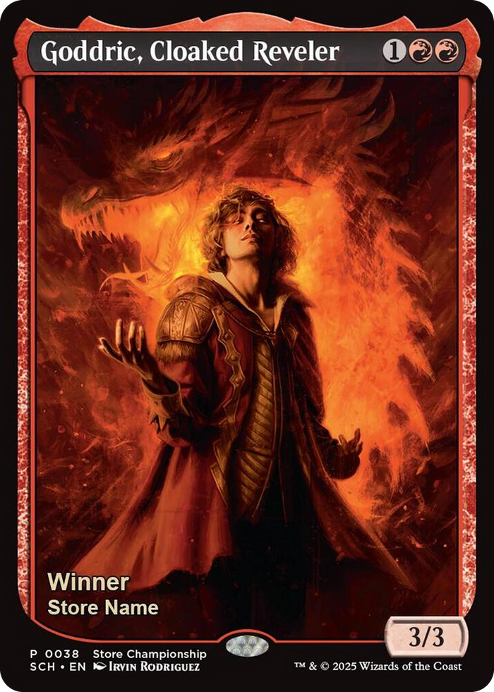 Goddric, Cloaked Reveler (Winner) #38 P - Game Day & Store Championship Promos Pokemon card
