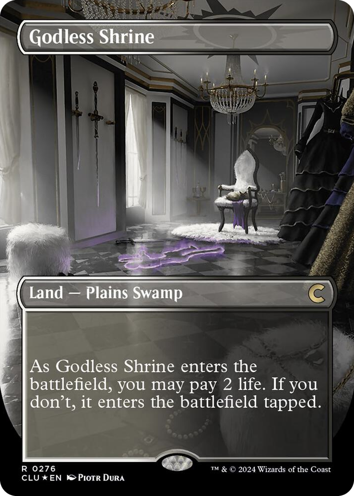 0276 Godless Shrine (Borderless) R Ravnica: Clue Edition
