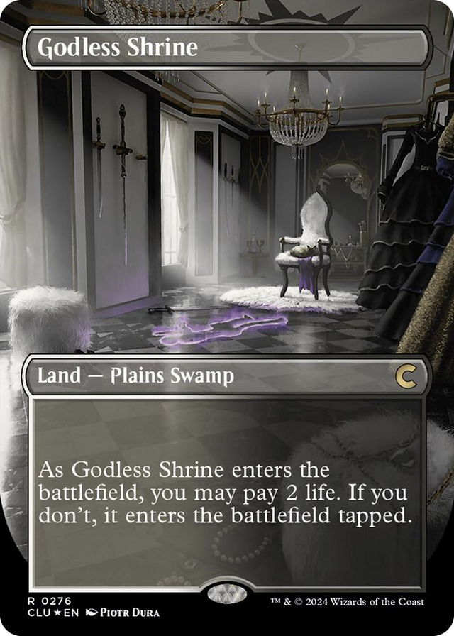 0276 Godless Shrine (Borderless) R Ravnica: Clue Edition