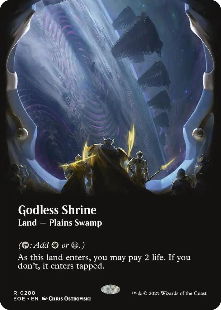0280 Godless Shrine (Borderless) R Edge of Eternities