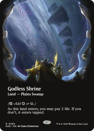 0280 Godless Shrine (Borderless) R Edge of Eternities