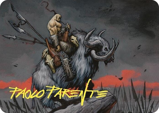0022 Godo, Bandit Warlord Art Card (Gold-Stamped Signature) S Art Series: Commander Masters