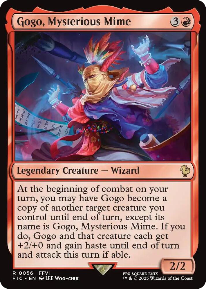 0056 Gogo, Mysterious Mime R Commander: FINAL FANTASY