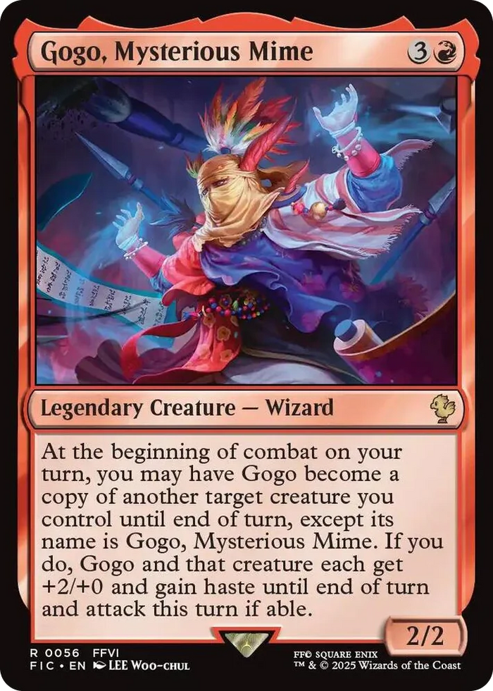 0056 Gogo, Mysterious Mime (Surge Foil) R Commander: FINAL FANTASY