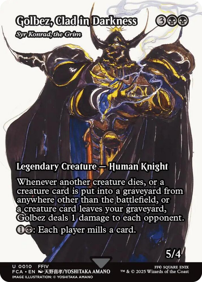 Golbez, Clad in Darkness - Syr Konrad, the Grim (Showcase) #10 U - FINAL FANTASY: Through the Ages Pokemon card