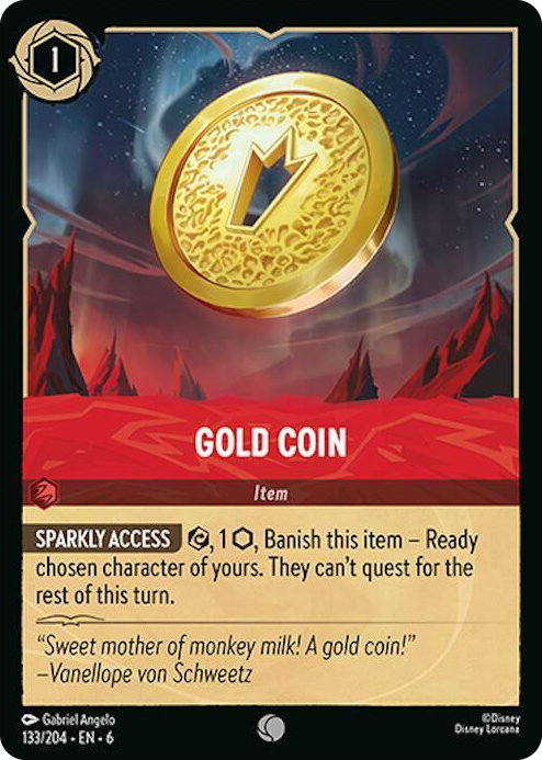 0133 Gold Coin Common Azurite Sea