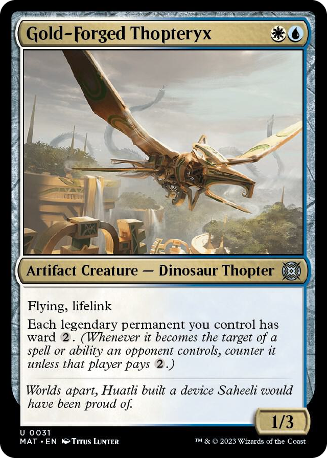 0031 Gold-Forged Thopteryx U March of the Machine: The Aftermath