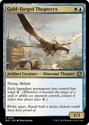 0031 Gold-Forged Thopteryx U March of the Machine: The Aftermath