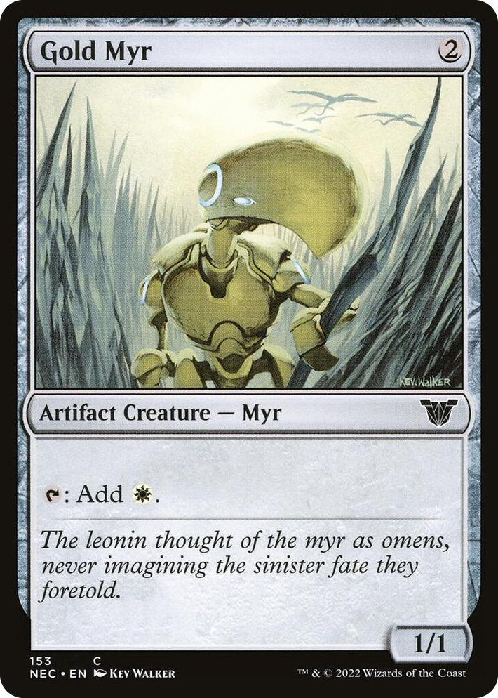 0153 Gold Myr C Commander: Kamigawa: Neon Dynasty