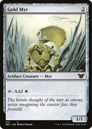 0153 Gold Myr C Commander: Kamigawa: Neon Dynasty