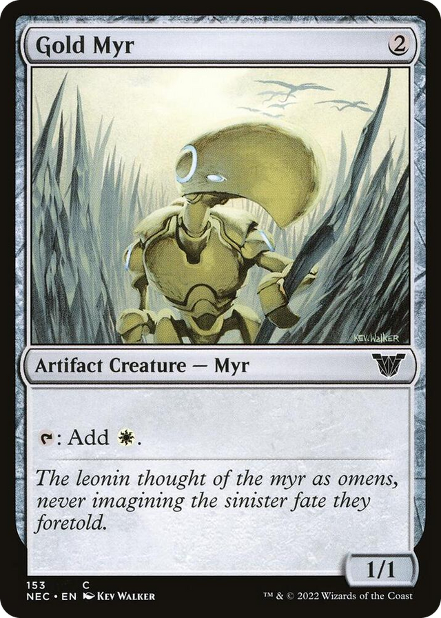 0153 Gold Myr C Commander: Kamigawa: Neon Dynasty