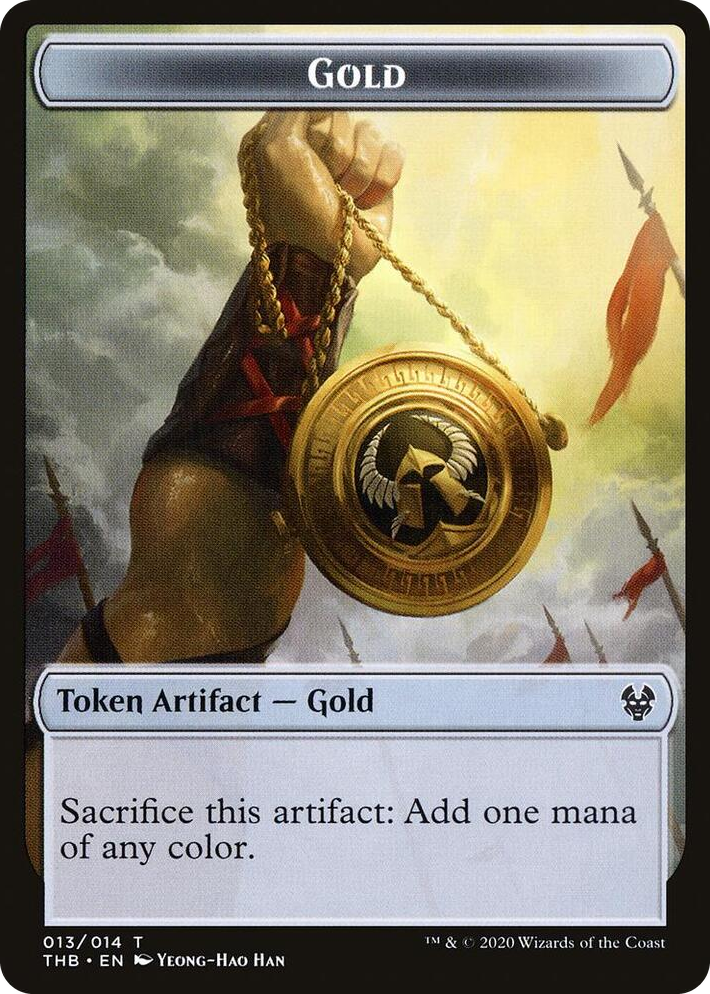 0013 Gold Token T Theros Beyond Death