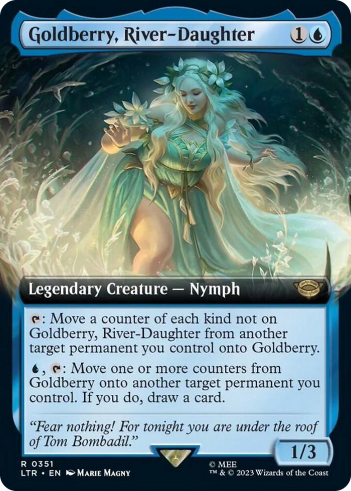 Goldberry, River-Daughter (Extended Art) #351 R - Universes Beyond: The Lord of the Rings: Tales of Middle-earth Pokemon card