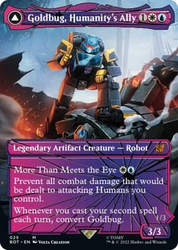 0025 Goldbug, Humanity's Ally (Shattered Glass) M Universes Beyond: Transformers