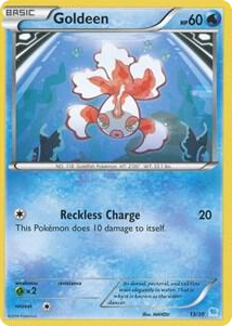 0013 Goldeen (13) Common XY Trainer Kit: Pikachu Libre & Suicune