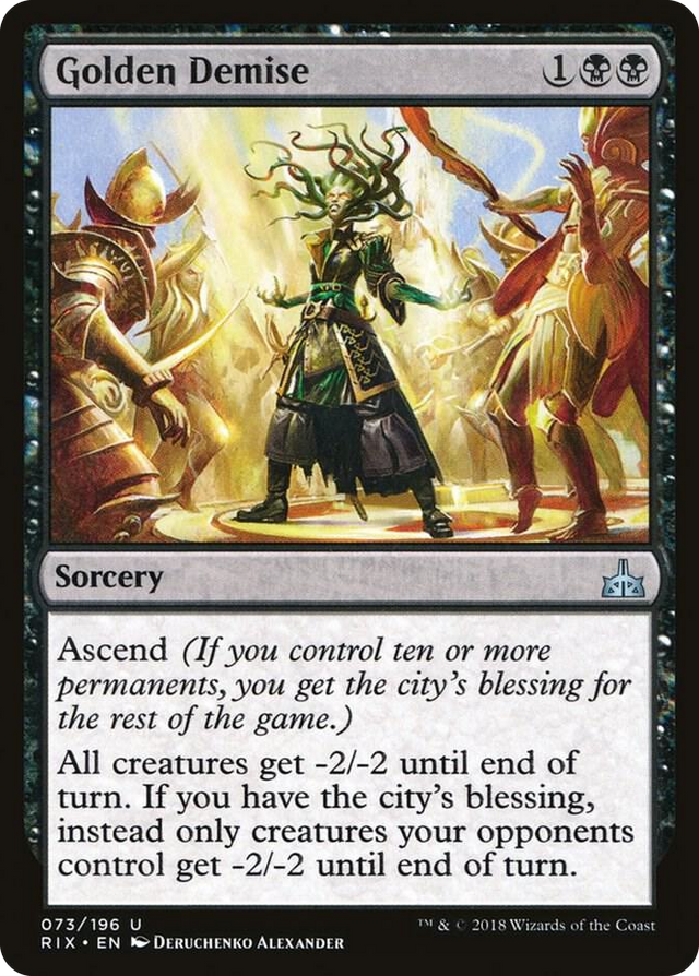 0073 Golden Demise U Rivals of Ixalan