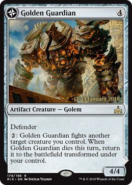 0179 Golden Guardian R Prerelease Cards