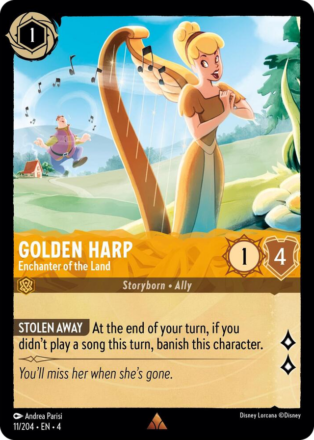 0011 Golden Harp - Enchanter of the Land Rare Ursula's Return