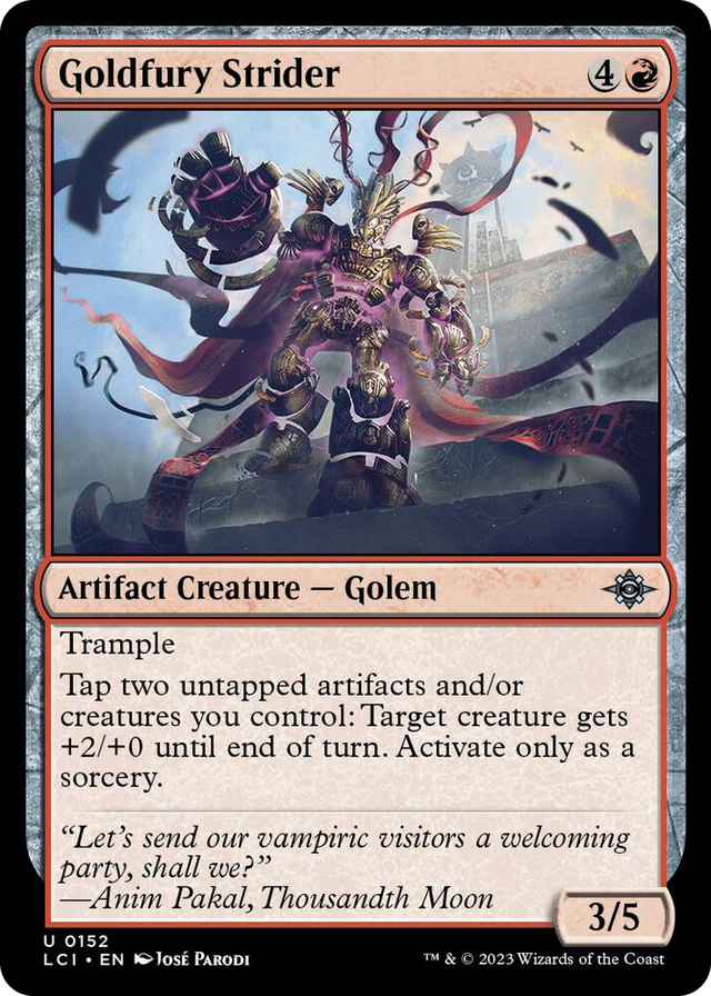 0152 Goldfury Strider U The Lost Caverns of Ixalan