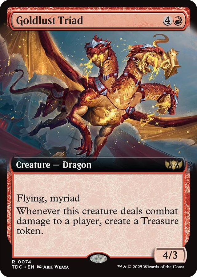 0074 Goldlust Triad (Extended Art) R Commander: Tarkir: Dragonstorm