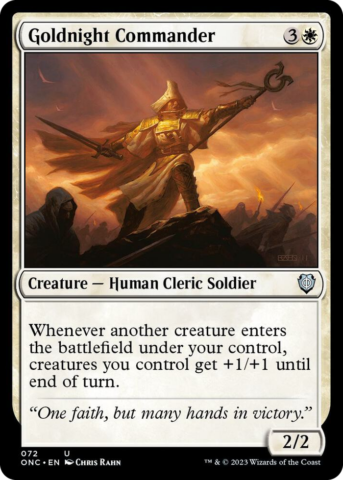 Goldnight Commander #72 U - Commander: Phyrexia: All Will Be One Pokemon card