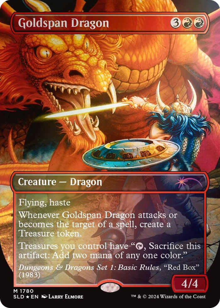 Goldspan Dragon (Rainbow Foil) #1780 M - Secret Lair Drop Series Pokemon card