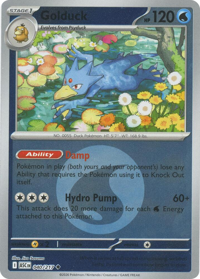 0040 Golduck (Energy Symbol Pattern) Uncommon Ascended Heroes