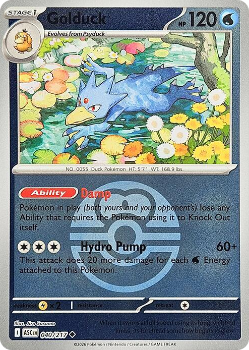 0040 Golduck (Love Ball) Uncommon Ascended Heroes