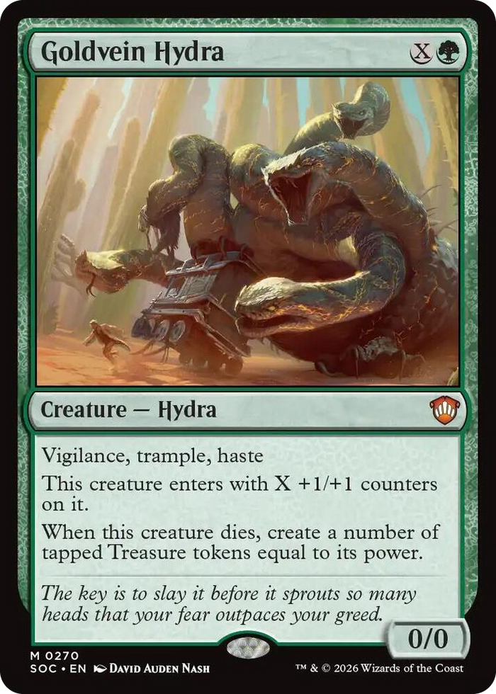 Goldvein Hydra #270 M - Commander: Secrets of Strixhaven Pokemon card