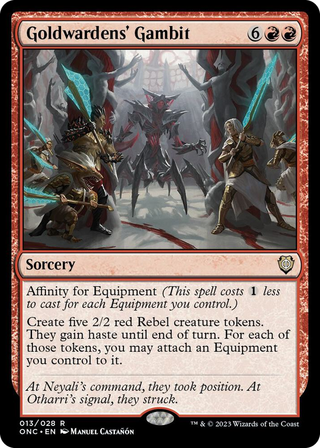 0013 Goldwardens' Gambit R Commander: Phyrexia: All Will Be One