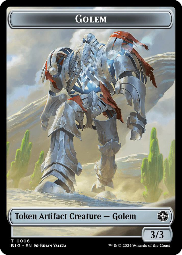 0006 Golem // Plot Double-Sided Token T Outlaws of Thunder Junction: The Big Score