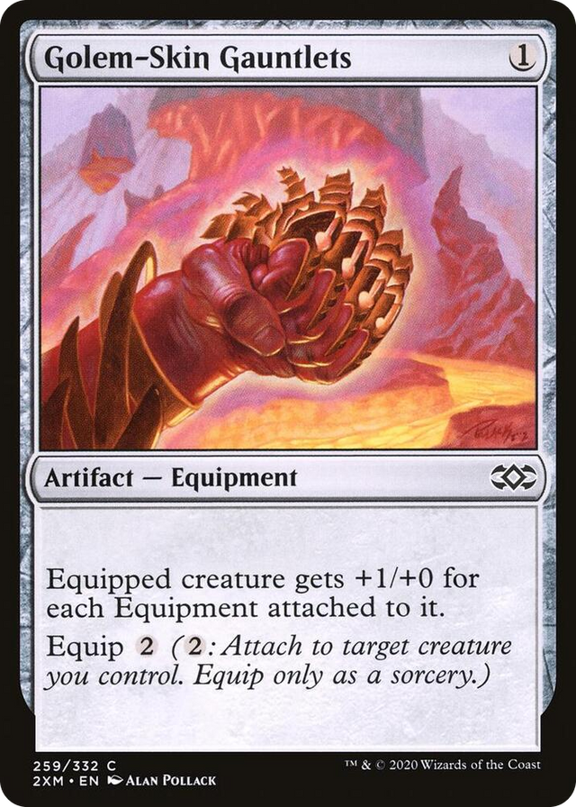 0259 Golem-Skin Gauntlets C Double Masters