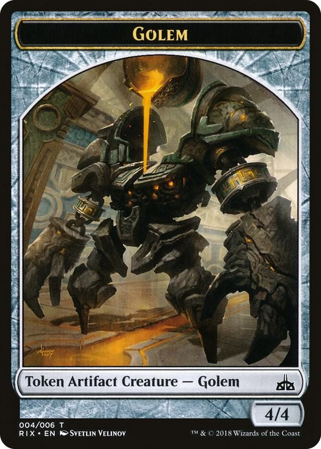 0004 Golem Token (004) T Rivals of Ixalan