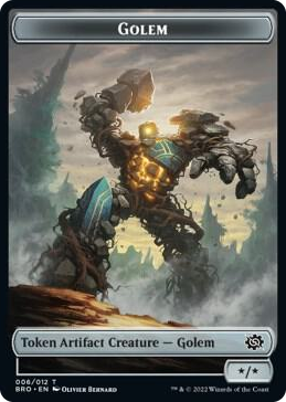 0006 Golem Token T The Brothers' War