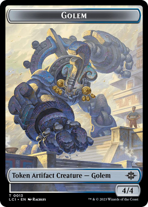 0013 Golem Token T The Lost Caverns of Ixalan