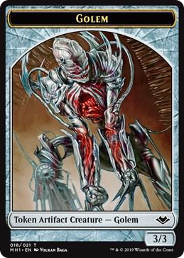 0018 Golem Token T Modern Horizons