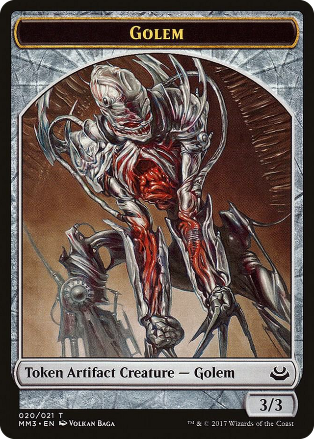 0020 Golem Token T Modern Masters 2017