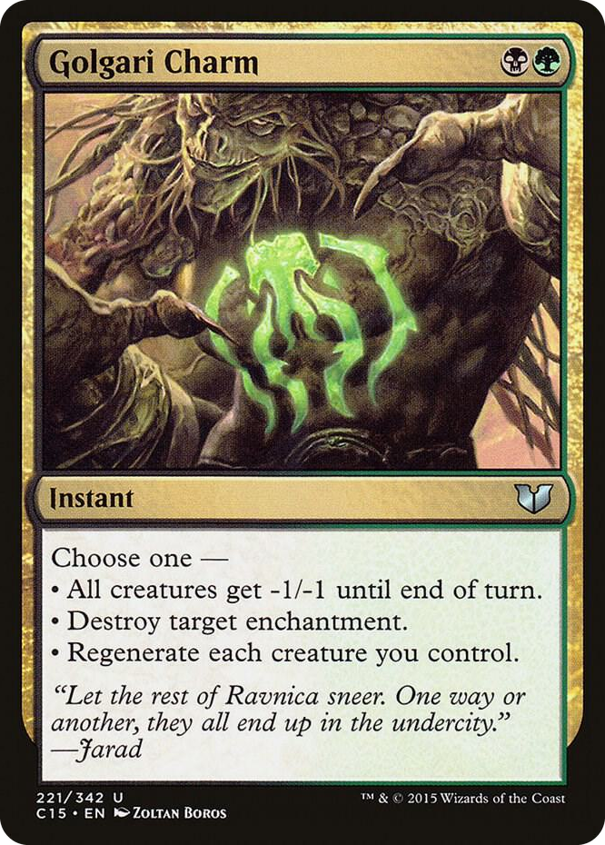 0221 Golgari Charm U Commander 2015